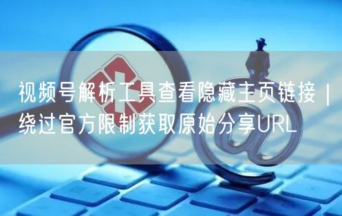 视频号解析工具查看隐藏主页链接｜绕过官方限制获取原始分享URL
